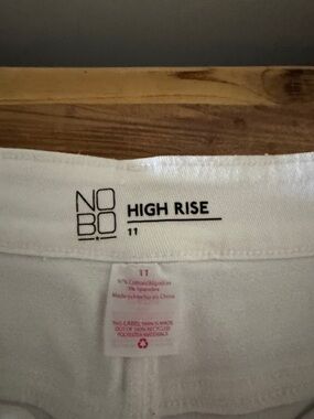 NOBO White High-Rise Waistband Pants